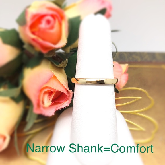 Sapphire Diamond CZ Butterfly Ring in Gold Filled, NWT. September Birthstone - Picture 8 of 11